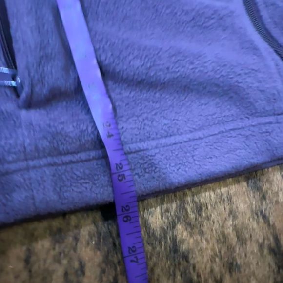 Columbia size XL purple fleece zip jacket with zip pockets - Picture 7 of 9